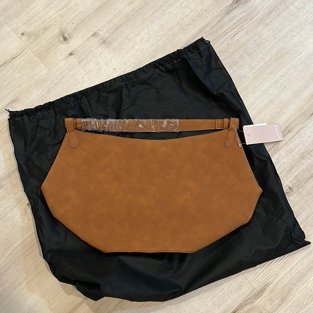 NWT Justfab slouchy hobo shoulder bag in camel